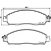 Image de 4 plaquettes de frein brembo p 56 118