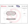 Image de 4 plaquettes de frein brembo p 54 059