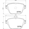 Image de 4 plaquettes de frein brembo p 50 141