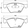 Image de 4 plaquettes de frein brembo p 06 057
