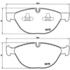 Image de 4 plaquettes de frein brembo p 06 058