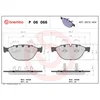 Image de 4 plaquettes de frein brembo p 06 066