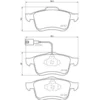 Image de 4 plaquettes de frein brembo p 23 130