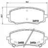 Image de 4 plaquettes de frein brembo p 30 045