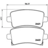 Image de 4 plaquettes de frein brembo p 59 060