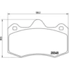 Image de 4 plaquettes de frein brembo p 68 051