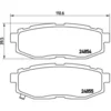 Image de 4 plaquettes de frein brembo p 78 018