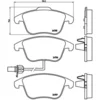 Image de 4 plaquettes de frein brembo p 85 113