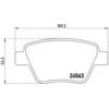 Image de 4 plaquettes de frein brembo p 85 114