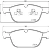 Image de 4 plaquettes de frein brembo p 86 023