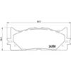 Image de 4 plaquettes de frein brembo p 83 117