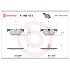 Image de 4 plaquettes de frein brembo p 06 071