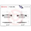 Image de 4 plaquettes de frein brembo p 06 078