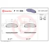 Image de 4 plaquettes de frein brembo p 11 035