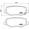 Image de 4 plaquettes de frein brembo p 18 024