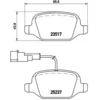 Image de 4 plaquettes de frein brembo p 23 131