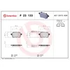 Image de 4 plaquettes de frein brembo p 23 133