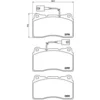 Image de 4 plaquettes de frein brembo p 23 134