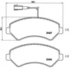 Image de 4 plaquettes de frein brembo p 23 136