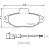 Image de 4 plaquettes de frein brembo p 24 147