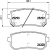 Image de 4 plaquettes de frein brembo p 30 051