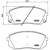 Image de 4 plaquettes de frein brembo p 30 056