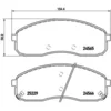 Image de 4 plaquettes de frein brembo p 30 058
