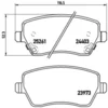 Image de 4 plaquettes de frein brembo p 56 086