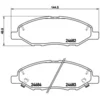 Image de 4 plaquettes de frein brembo p 56 088
