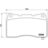 Image de 4 plaquettes de frein brembo p 59 079