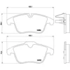 Image de 4 plaquettes de frein brembo p 61 106