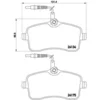Image de 4 plaquettes de frein brembo p 61 109