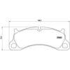 Image de 4 plaquettes de frein brembo p 65 025