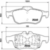 Image de 4 plaquettes de frein brembo p 68 057