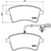 Image de 4 plaquettes de frein brembo p 68 058