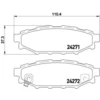 Image de 4 plaquettes de frein brembo p 78 020