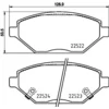 Image de 4 plaquettes de frein brembo p 59 093