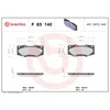 Image de 4 plaquettes de frein brembo p 83 140