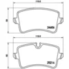 Image de 4 plaquettes de frein brembo p 85 118