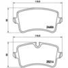 Image de 4 plaquettes de frein brembo p 85 120