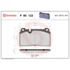 Image de 4 plaquettes de frein brembo p 85 122