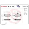 Image de 4 plaquettes de frein brembo p 50 100