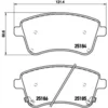 Image de 4 plaquettes de frein brembo p 30 064