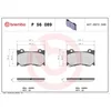 Image de 4 plaquettes de frein brembo p 56 089