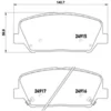Image de 4 plaquettes de frein brembo p 30 065