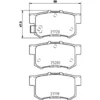 Image de 4 plaquettes de frein brembo p 79 027