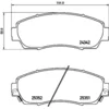 Image de 4 plaquettes de frein brembo p 28 068