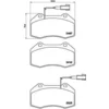 Image de 4 plaquettes de frein brembo p 23 139