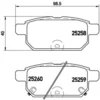 Image de 4 plaquettes de frein brembo p 79 029