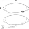 Image de 4 plaquettes de frein brembo p 85 131